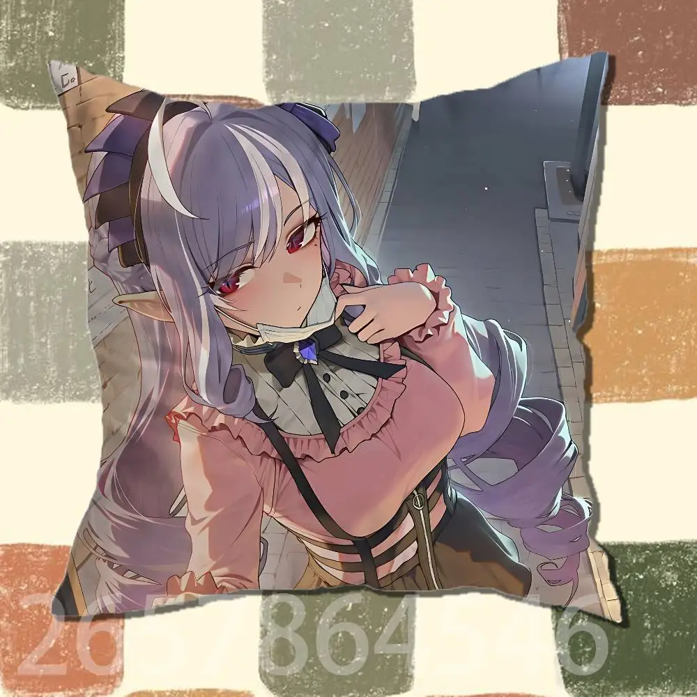 V-vivian Z-zenless zone zero Polyester Printed Pillow Cover Square 30 35 40 45 50 55 cm Soft for Sofa Bed Car Home Decor