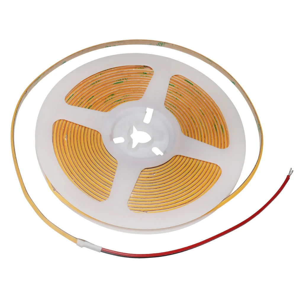 Flexible 4mm/5mm LED COB Strip Tape Lights for DIY Home Decor 400LED/m 9 Colors High Density Dimmable 12V 24V Cuttable