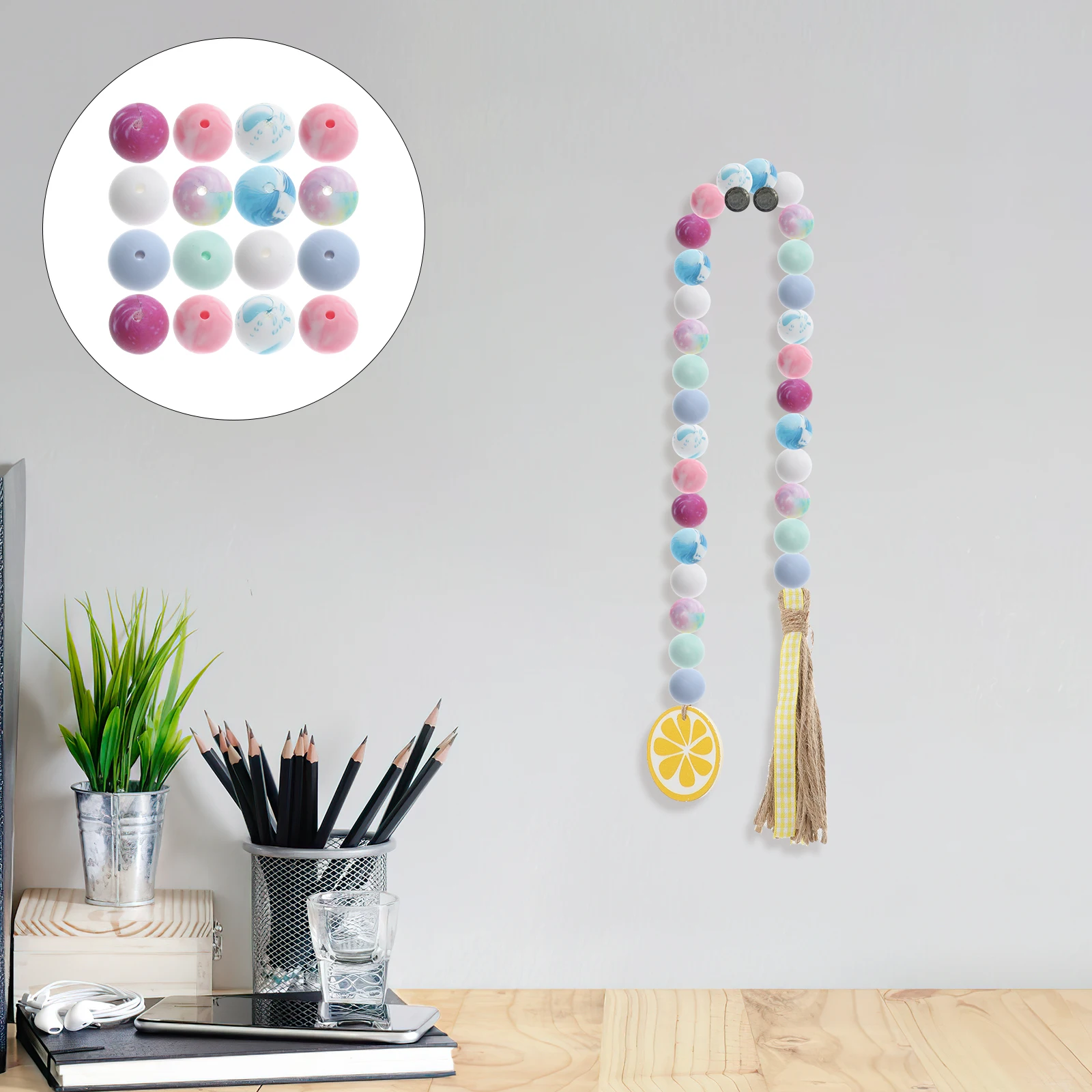 78pcs Silicone Bead Kit Bulk Round Beads for Jewelry Making Bracelet Necklace Keychain DIY Craft naments Gel Small