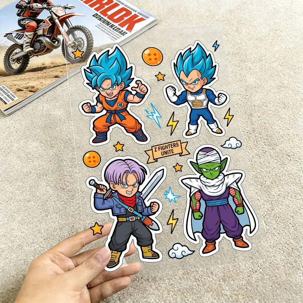 

DRAGON BALL GOKU Reflective Motorcycle Stickers Waterproof Vinyl Decals for Motorbike Helmet Fuel Tank Bike