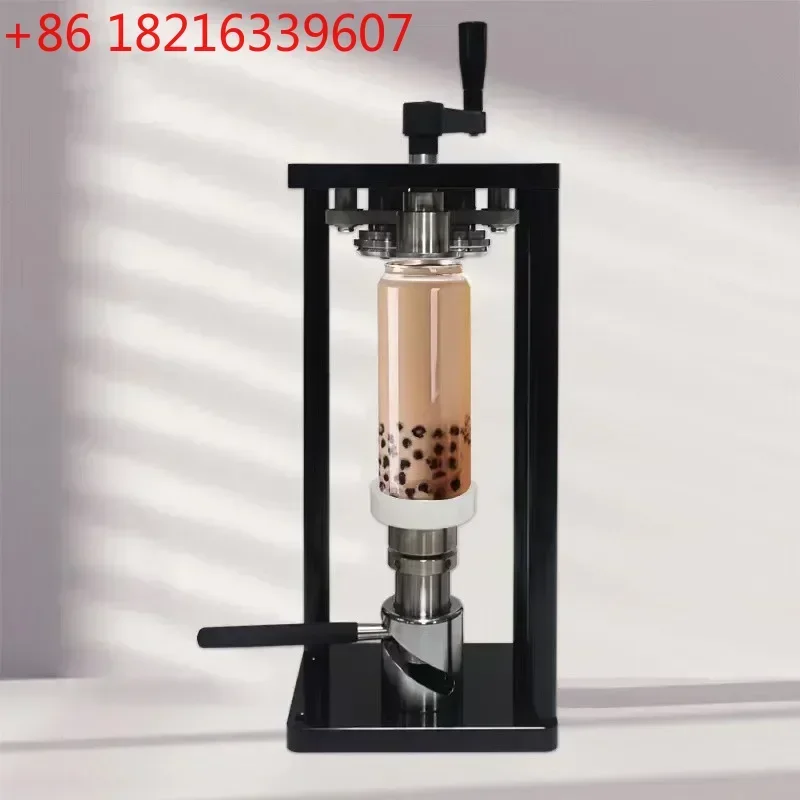 15S Portable Outdoor Manual Rotary Can Seamer 55MM PET Plastic Aluminum Tin Soft Drinks Coffee Bubble Tea Can Sealing Machine