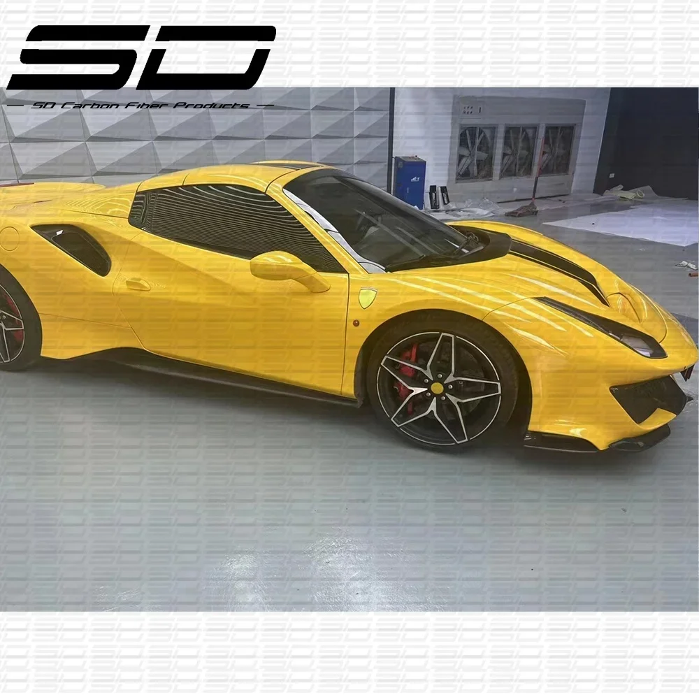 High Quality Full Set Body Kit For 488 GTB/Spider Carbon Fiber Full Set bodykit Car Accessories  488 P style Bodykit