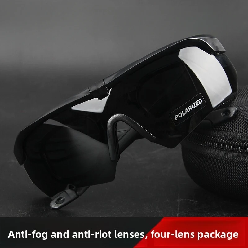 

Enhanced 2.0 Anti-Fog Shooting Tactical Glasses,-Style Shooting and Goggles, Outdoor Cycling Polarized