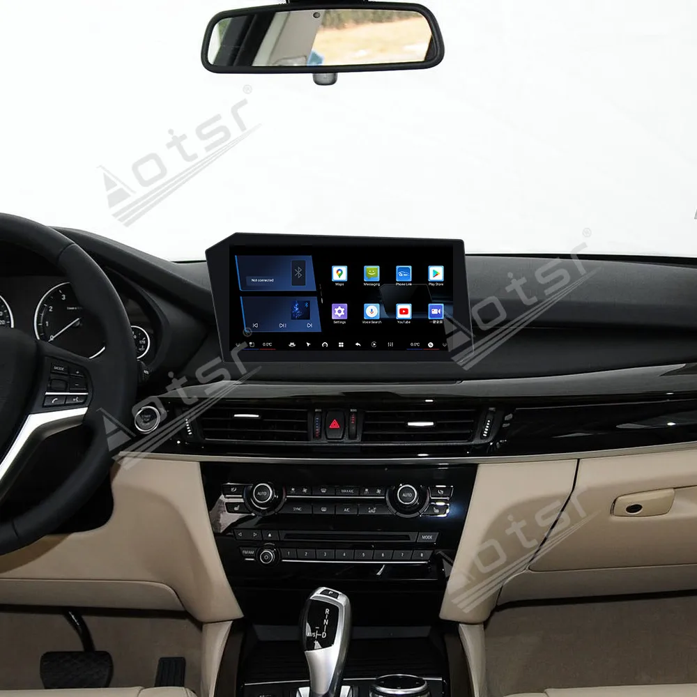 Estéreo para Auto Android 14 con Pantalla Ultra HD X-Screen de 12.9 Pulgadas para BMW X5 X6 2014-2016, CarPlay Inalámbrico, Android Auto, Navegación GPS, DSP de Alta Resolución