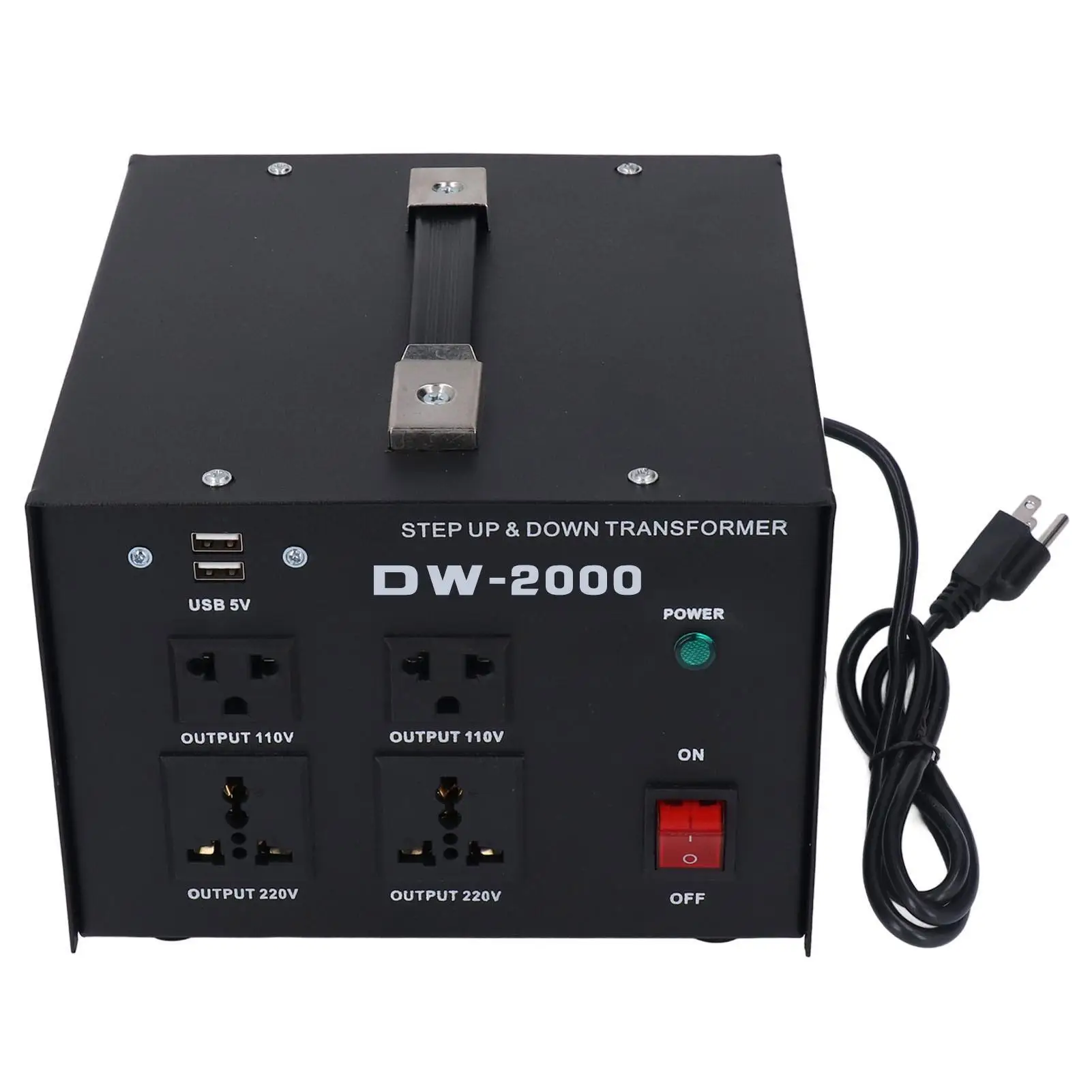 

2000W Adjustable Voltage Transformer Step Up Power Converter AC 110V to 220V DW-2000