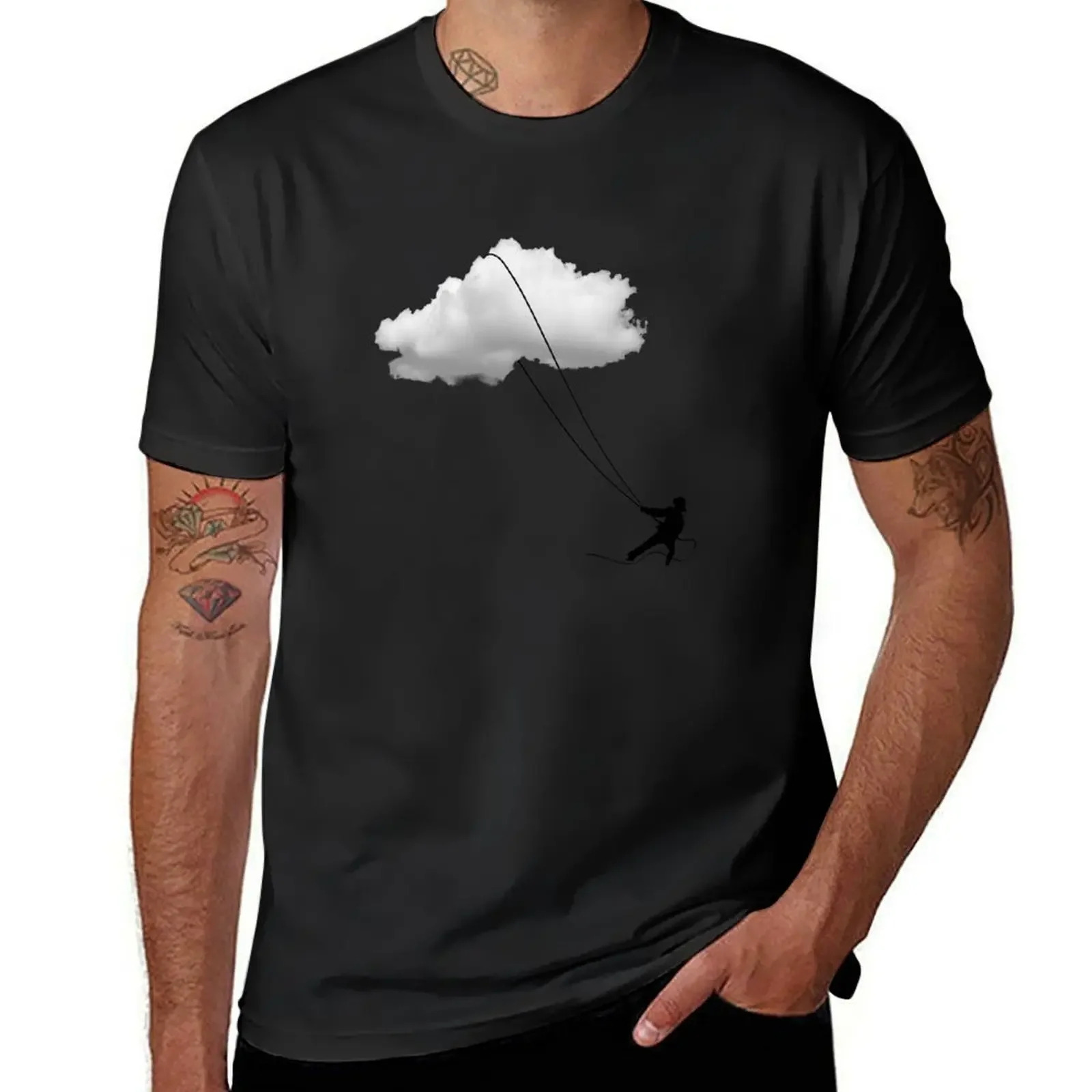 Clouds cowboy - captures dreams with the lasso T-Shirt plus sizes kawaii clothes mens graphic t-shirts pack