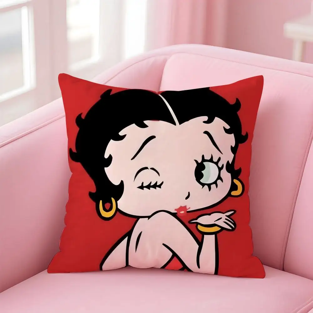 Anime B-Betty BoopS Kissenbezug, bequemer wendbarer Kissenbezug, ideal für Auto, Sofa, Schlafzimmer und darüber hinaus – Detail 19