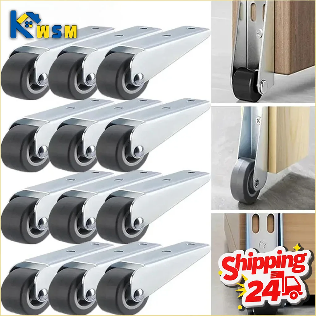 1-30PCS Heavy Duty Directional Pulley for Sliding Door Vertical Side Mount Track Support Anti Sag Wheel for Furniture Home Use