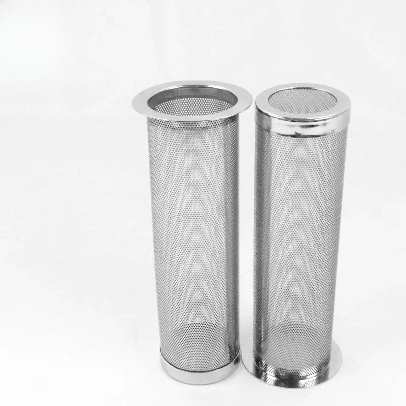 Custom High Strength High Filtration Efficiency 75x202 Liquid Filter Element Stainless Steel Filter Cartridge Screen