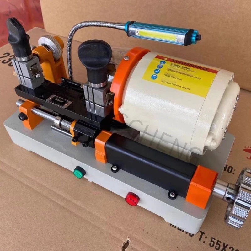 

Hardware electric car key duplicating machine, key matching machine, with extended horizontal steel clamp.