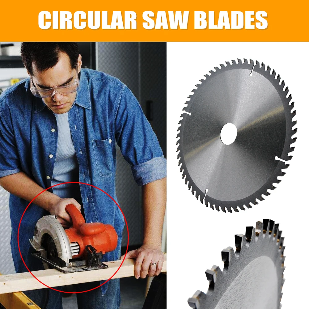 210x30x60T Hard Alloy TCT Circular Saw Blade Cutting Discs Carbide Tipped Cutter For Steel Aluminum Iron Wood Cutting Durable