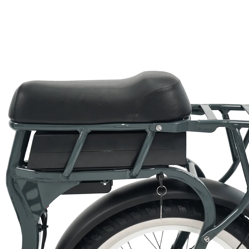 Clrak  Direct Hot Sale Low Step Through Front Suspension Ebike Wide Seat 7 Speed Electric Bicycle Front Rear Light Pedelec