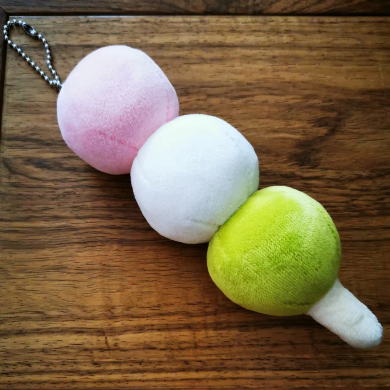 16cm Anime Sanshoku Dango Plush Doll Game Cosplay Pendant Toy Stuffed Decor for Clothes Backpack Gift