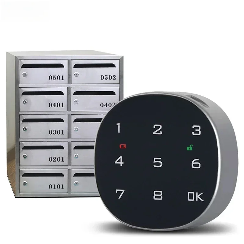 

Digital Electronic Smart Mailbox Lock Touch Screen File Iron Steel Desk Cabinet Door Sauna Password Keypad Lock Drawer Lock