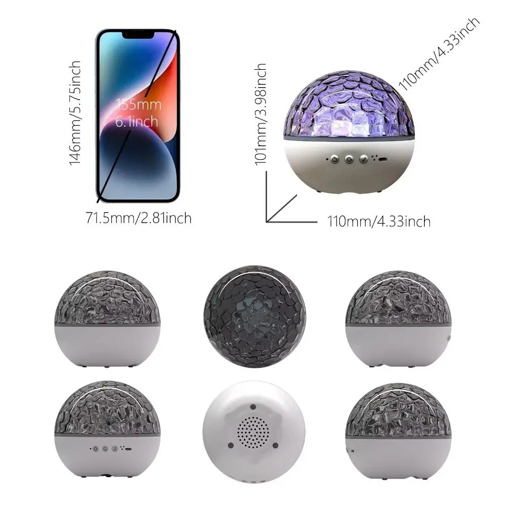 Draagbare muziekdoos Watergolfprojectielamp Model Sfeer Sfeerlamp Geschenken Nachtverlichting voor kinderen Plafond