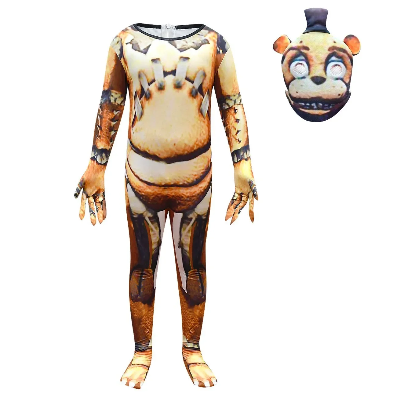 Anime Cartoon Bonnie Bear Costume Game FNAF Foxy Chica Freddy Fazbear Cosplay Costume Fancy Nightmare Scary Costume For Kids