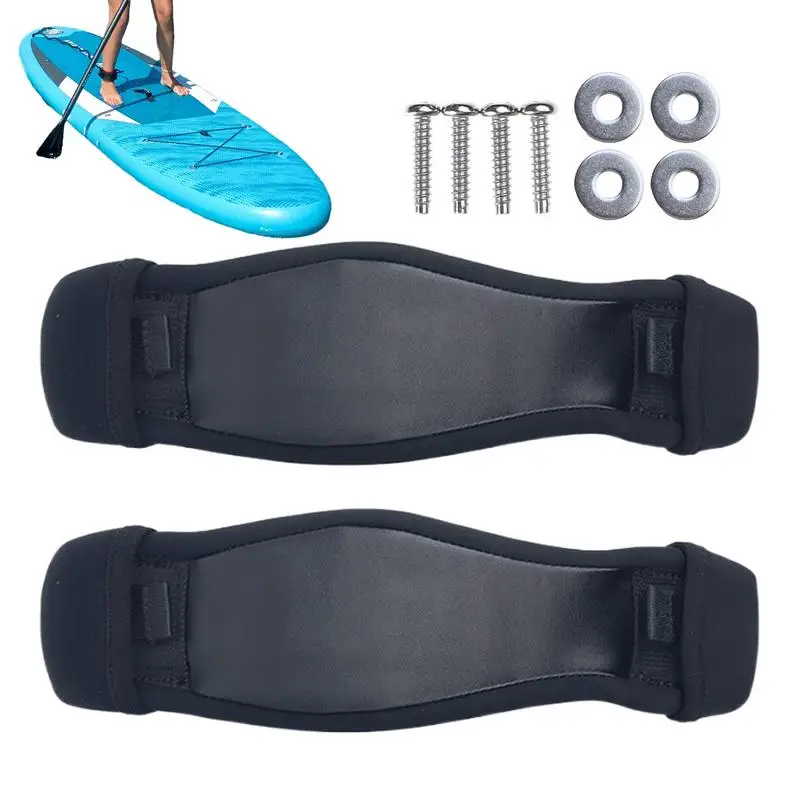 Surf Board Foot Straps Kiteboard Foot Cover Belt PU Leather Fabric Surf Board Accessories For Beach Activity And Competitions