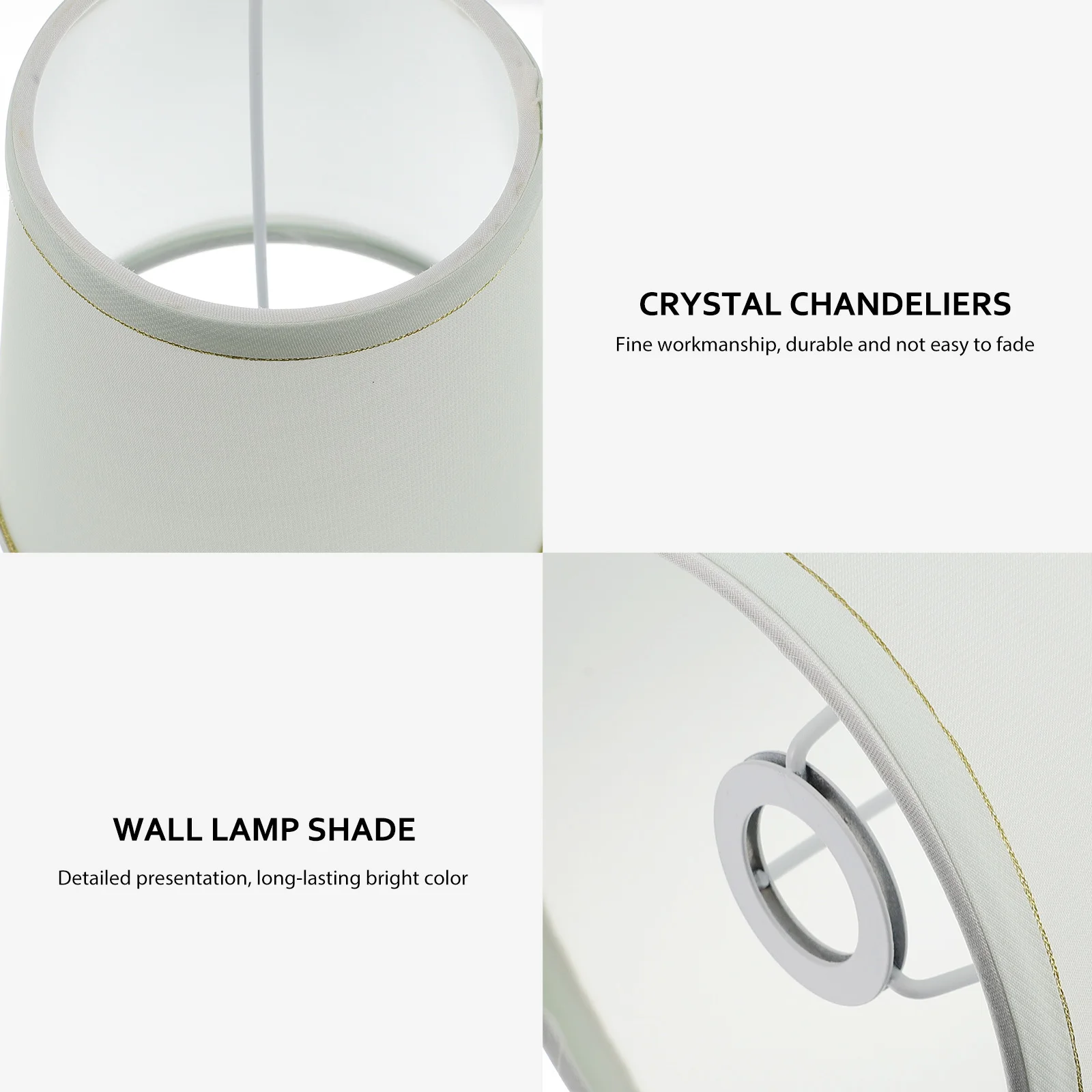 

1pc Cloth Lampshade Modern Fabric Cover For Ceiling Floor Table Lamp Dustproof Eye Protection Home Office Decor Lighting