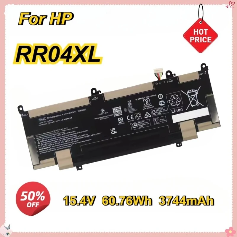 RR04XL Laptop Battery for HP Spectre X360 13-AW AW0001TU AW0021NG HSTNN-DB9K OB1M L60213-2C1 L60373-005 14-CE 15.4V 60.76Wh