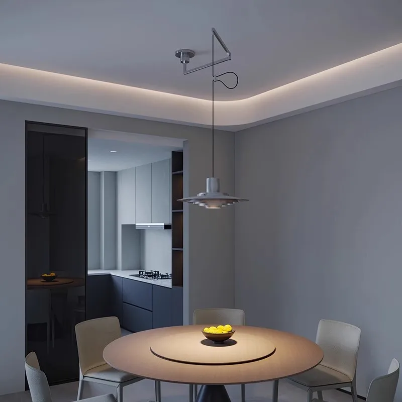 Rocker restaurant chandelier Danish designer bar island dining room dining table chandelier