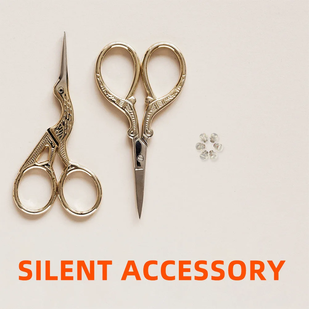 10 قطعة صالون الحلاقة استبدال مقص مصدات الشعر الصامت المقصات أجزاء دائم سهلة التنظيف لأدوات التهيأ الشعر القص الخمار #5