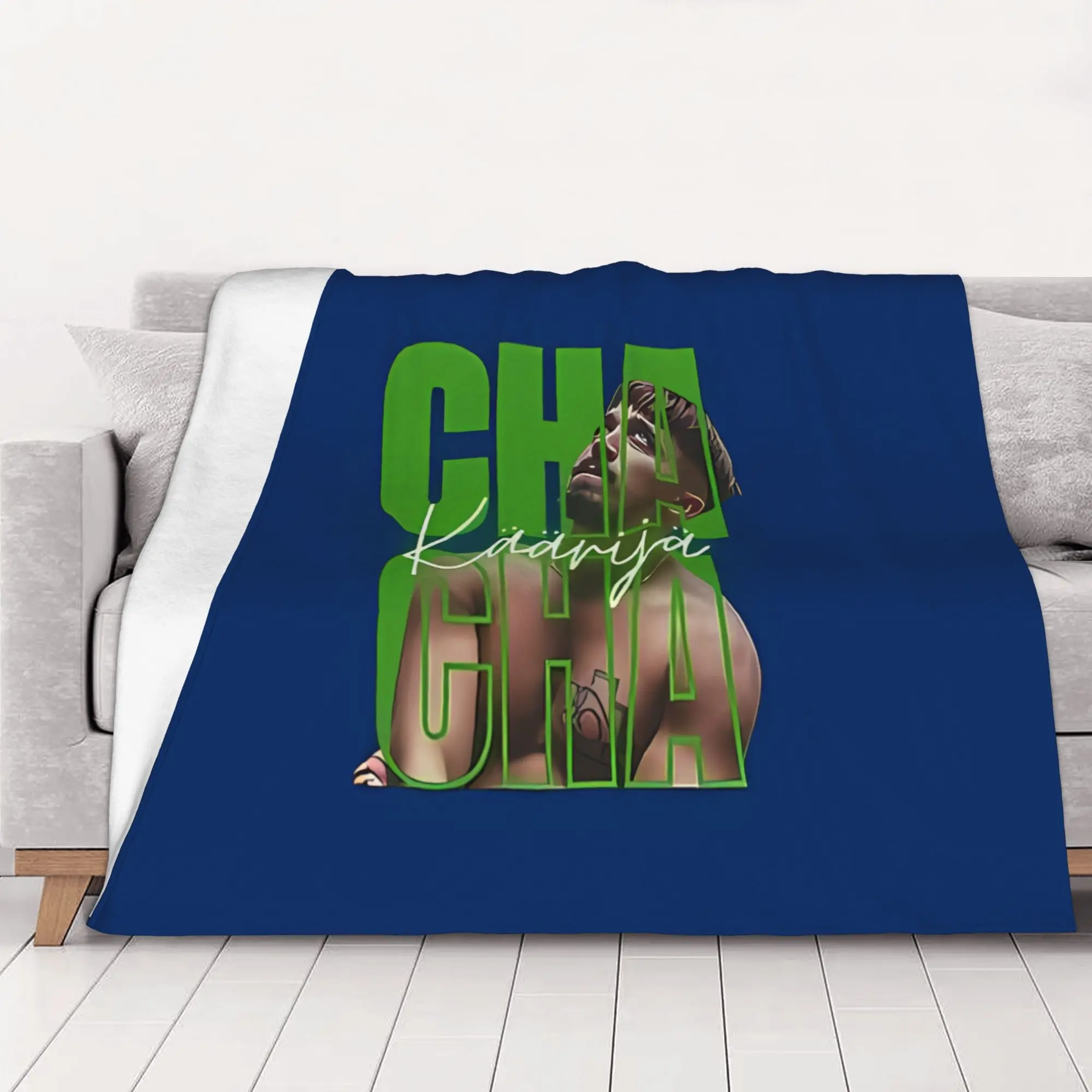 1PC home Cute Room Decor Finland 2023 blue Blanket Throw Blanket Kaarija Cha Cha Cha Novelty Warm Blanket All Season