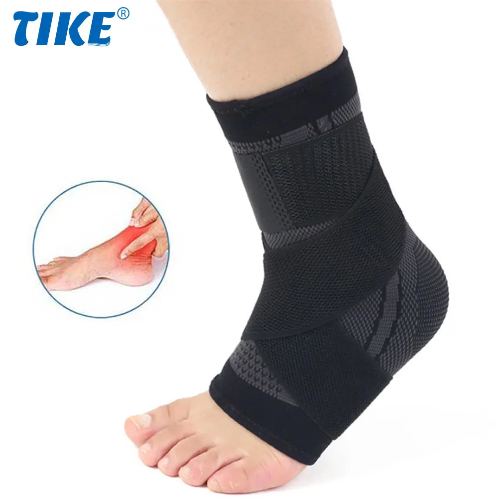 1 PCS Sports Ankle Brace Pressurized Bandage Ankle Support Compression Strap Sleeves Support Foot Protective Gear Gym Fitness