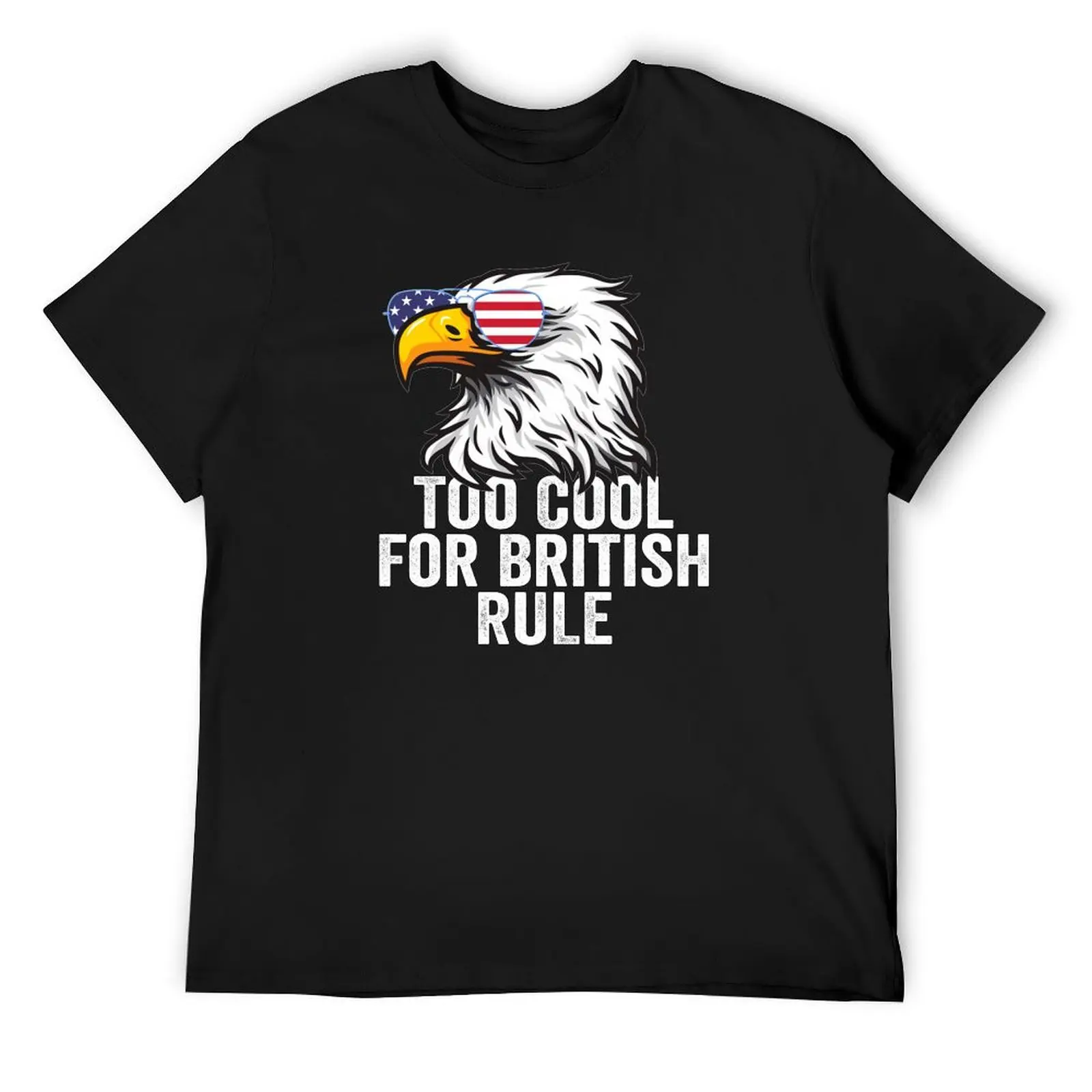 

Too Cool For British Rule Eagle Wearing Sunglasses T-Shirt for a boy luxury designer croswit shirt man slim fit t shirts for men