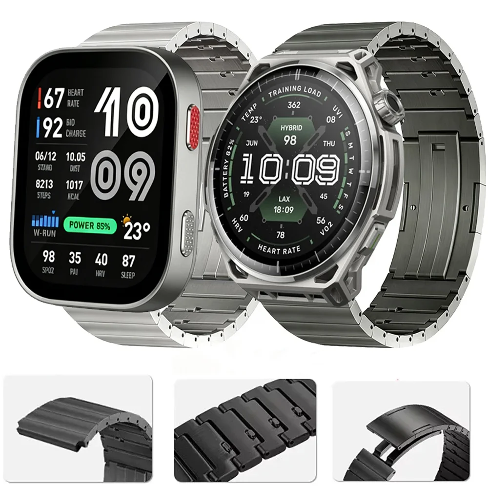22mm Quick-release Titanium Band for Amazfit Balance 3 2 1 Bip Max Bip 6 5 GTR 4 3 Helio Wristband Amazfit Active Max Bracelet