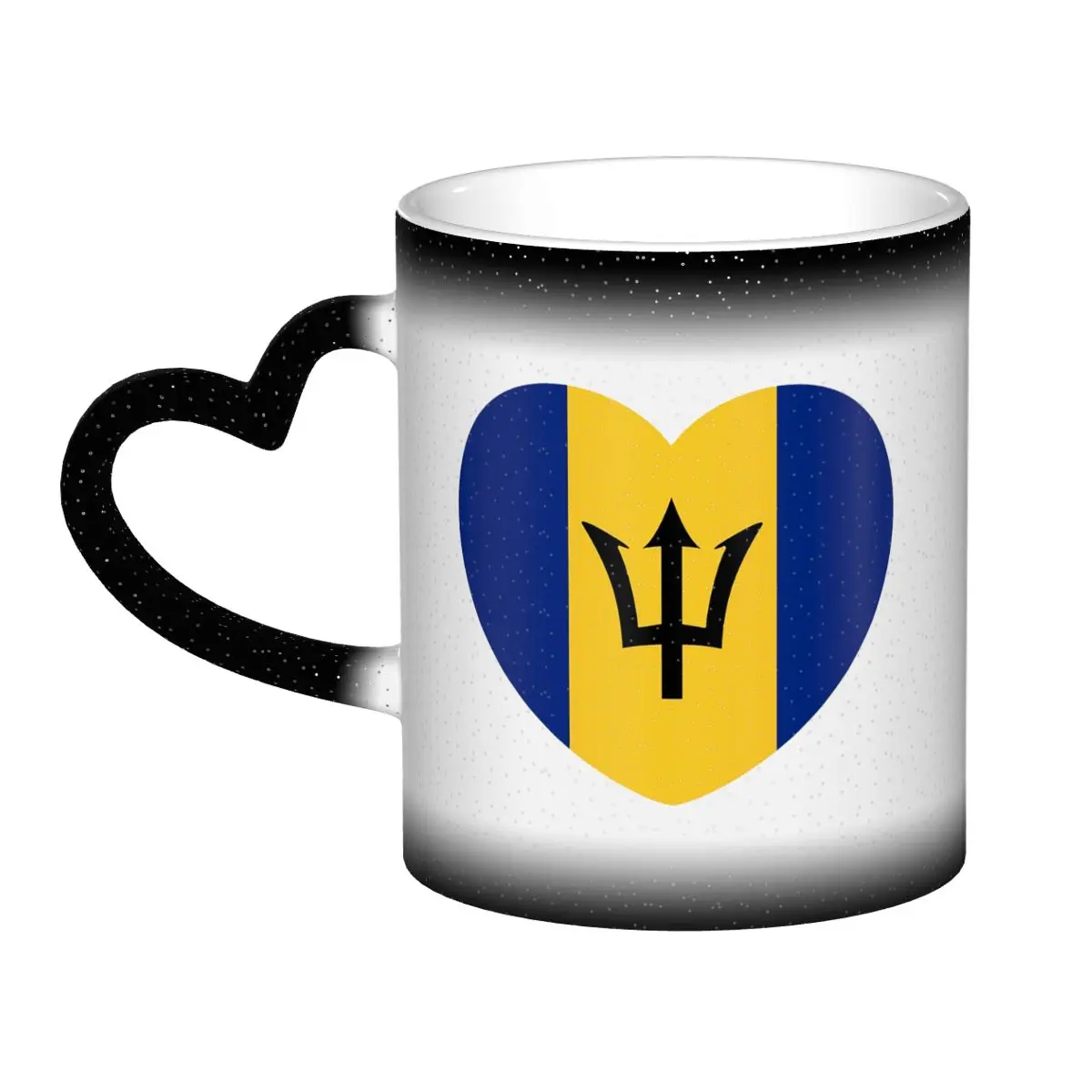 

Варвардейское сердце для настоящих бабаланцев, кружка с флагом Барбадоса, забавные керамические кофейные чашки, чайные кружки, чашка для молока, посуда для напитков, подарок для женщины и мужчины