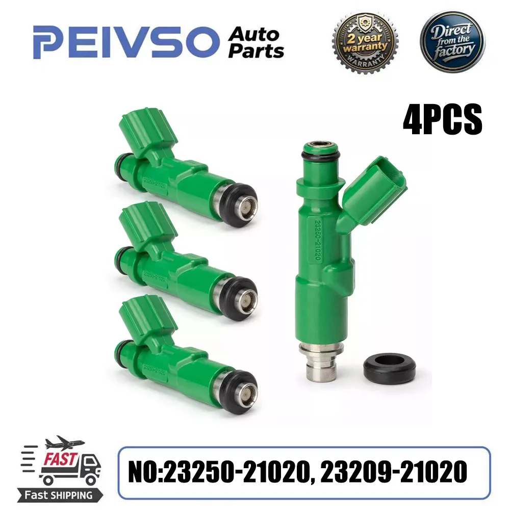 

Fuel injectors 4PCS 23250-21020 23209-21020 For TOYOTA EU Yaris 1999-2002 Prius 2000-2009 Yaris/Echo Verso 1999-2002 3.0L 1NZ