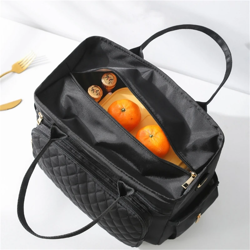 Insulated Lunch Bag Large Lunch Bags For Women Men Reusable Lunch Bag With Adjustable Shoulder Strap Mummy Bag Travel Storage