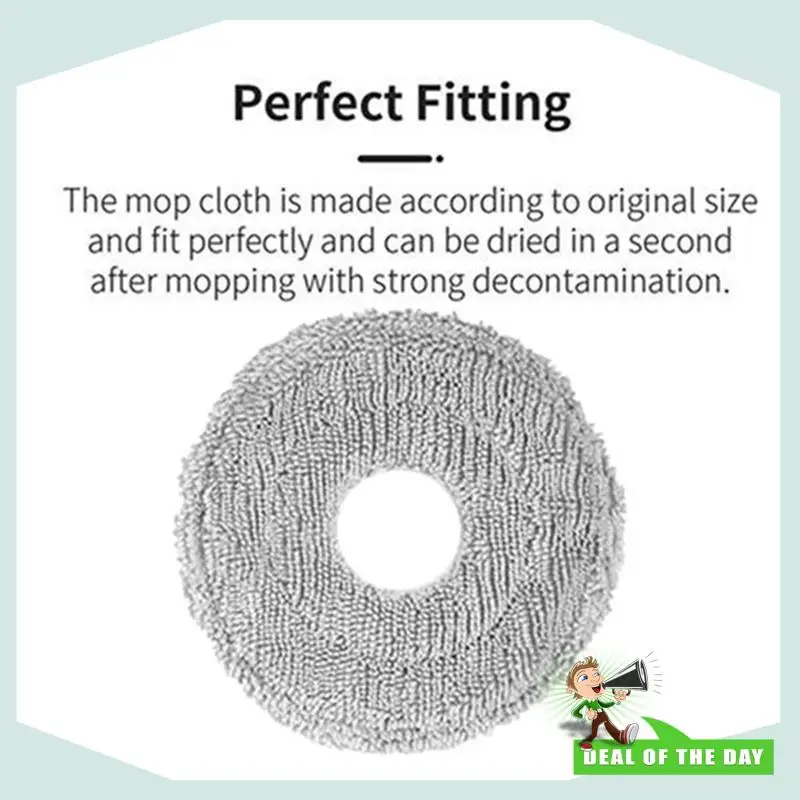 

24-Hour Delivery Replacement Main Brush Side Brush Mop Cloth Dust Bag Set For JONR P20 PRO Robot Vacuum Cleaner- 22PCS