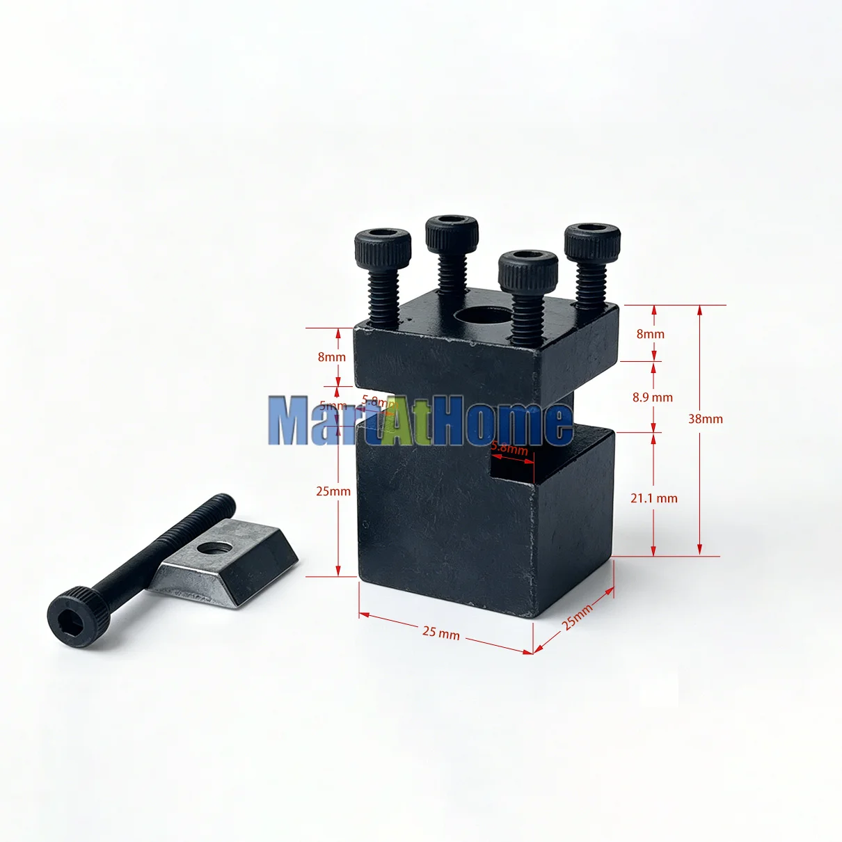 The First Tool 2 Position Tool Post Z044MT Z044MTL for Fixing Metal Cutting Tools Mini 6 in 1 Multipurpose Machine Accessory