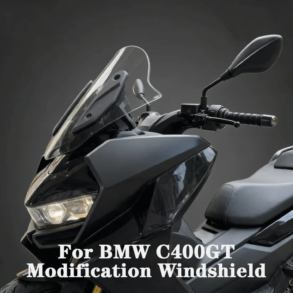 

For BMW C400GT Motorcyc Modification Competition Windshield Model Round Head Wind Deflectors Visor Viser Screen Accessories