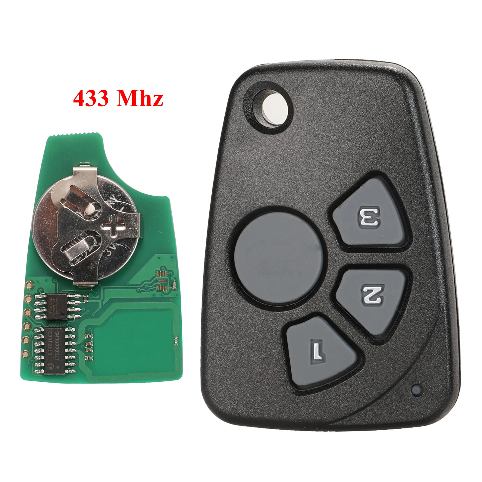 

jingyuqin New Remote Full Car Key For Chevrolet Cruze Spark Onix Silverado Volt Aveo Sonic 433MHZ ASK
