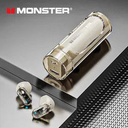 Monster XKT13 Wireless Bluetooth 5.3 Headphones TWS Mini Earbuds Lipstick Design Headset Noise Reduction Earphones With rope New