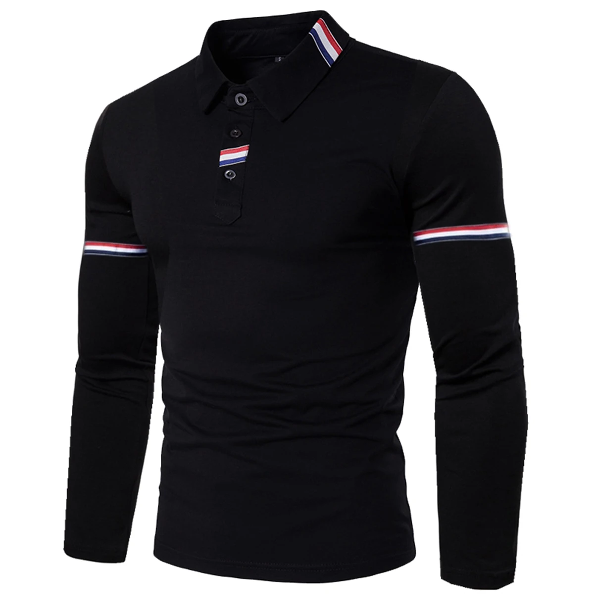 Men\'s New Fashion Long Sleeve POLO Shirt