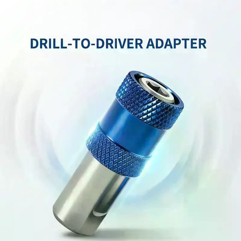 1Pcs Automatic-Locking Hex Shank Adapter 10mm Threaded To 1/4 Inch Hex Adapter Quick Release Drill Converter Metal