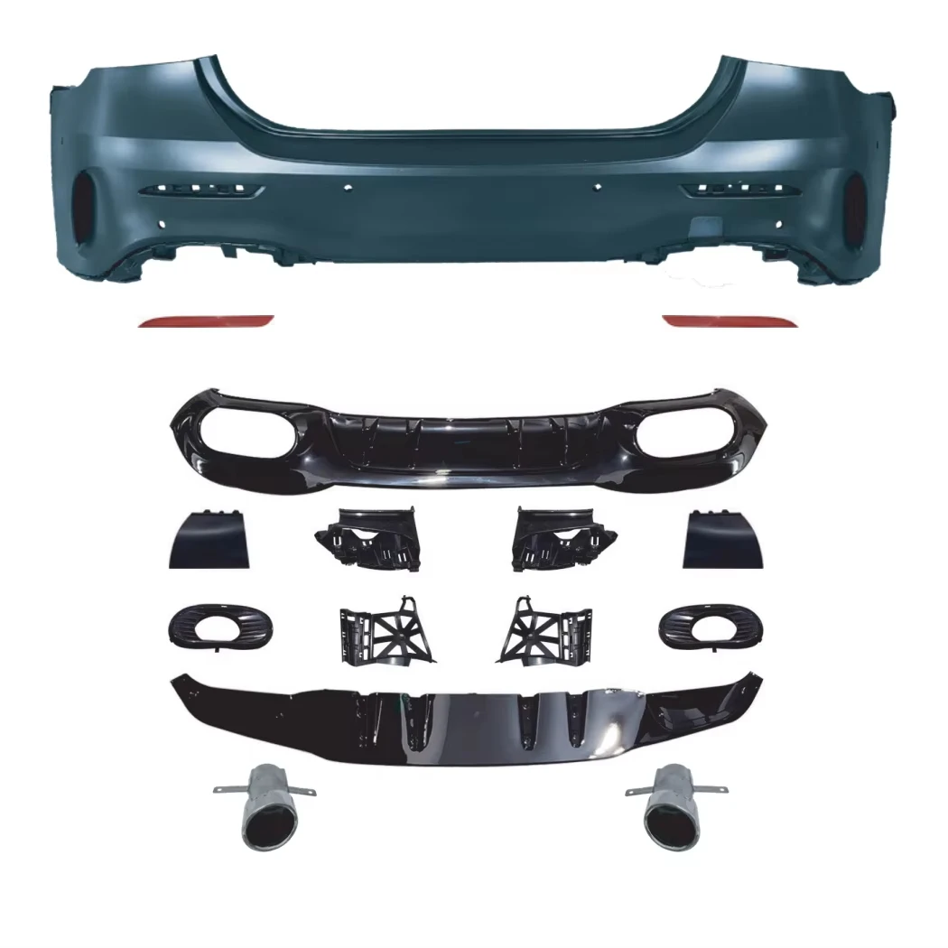 Brand New Auto Parts A45 Style Body Kit For Mercedes Benz A-Class W177 2019-2024 Front Rear Bumper Side Skirt Diffuser