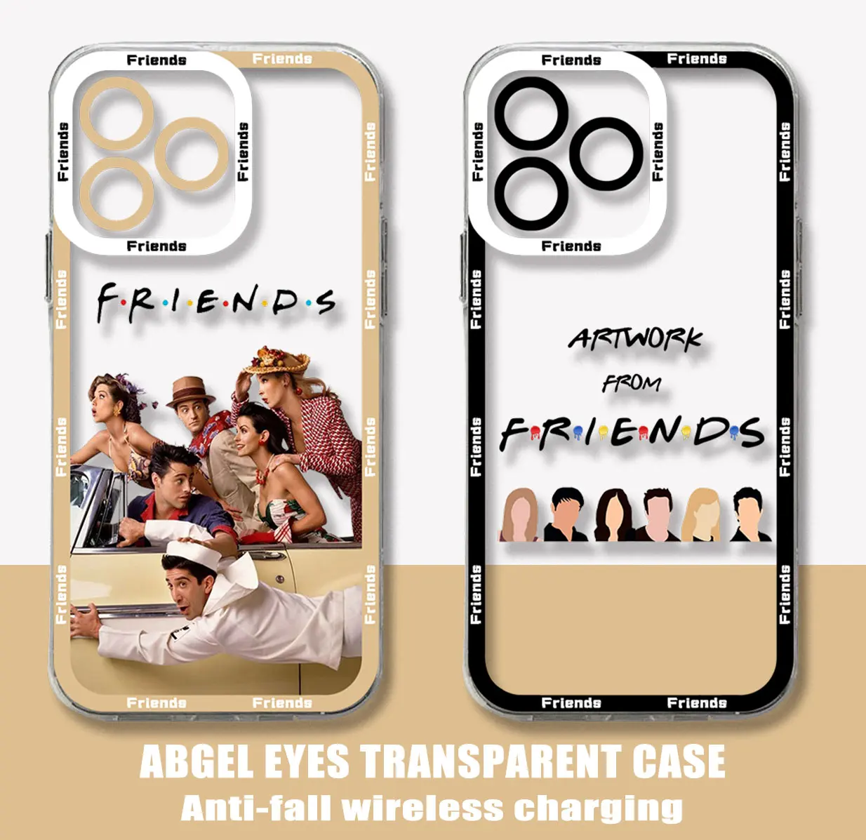 Friends TV Show custodia per telefono per iPhone 15 14 13 12 Mini 11 Pro Max X XR XS 7 8 SE 2020 Plus Cover trasparente in Silicone morbido