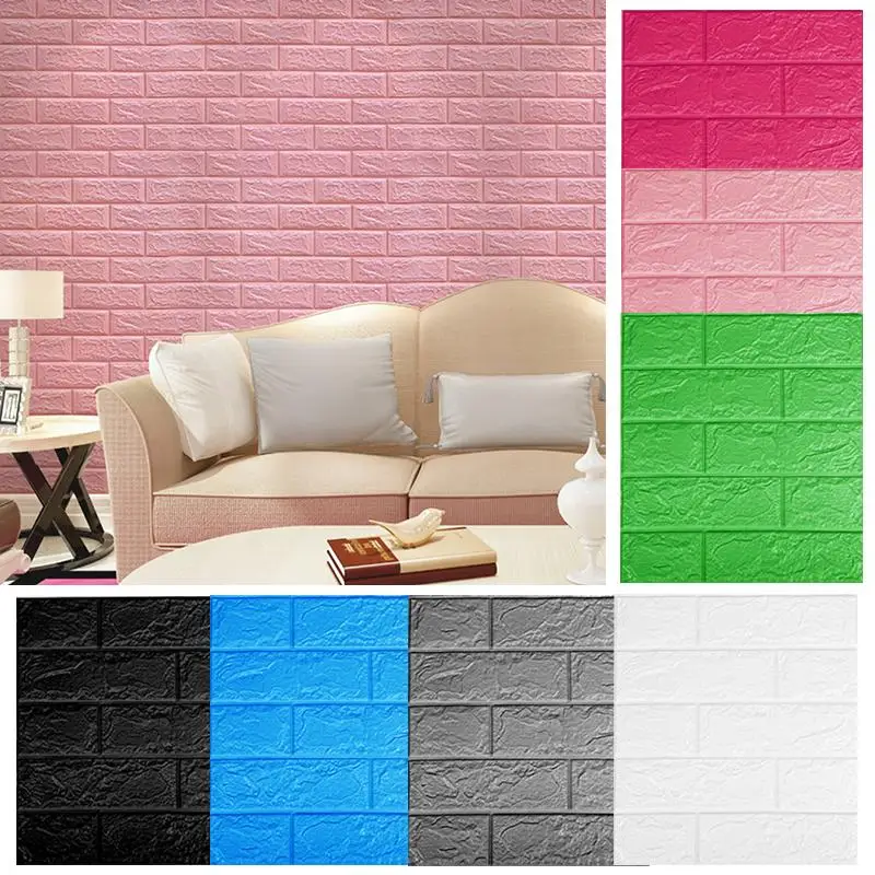 5-20pcs 35x30cm Bedroom Decoration Wall Living Room Sheet 3d Wall Adhesive Plates Wallpapers Home Decor Self-adhesive 3d Panels