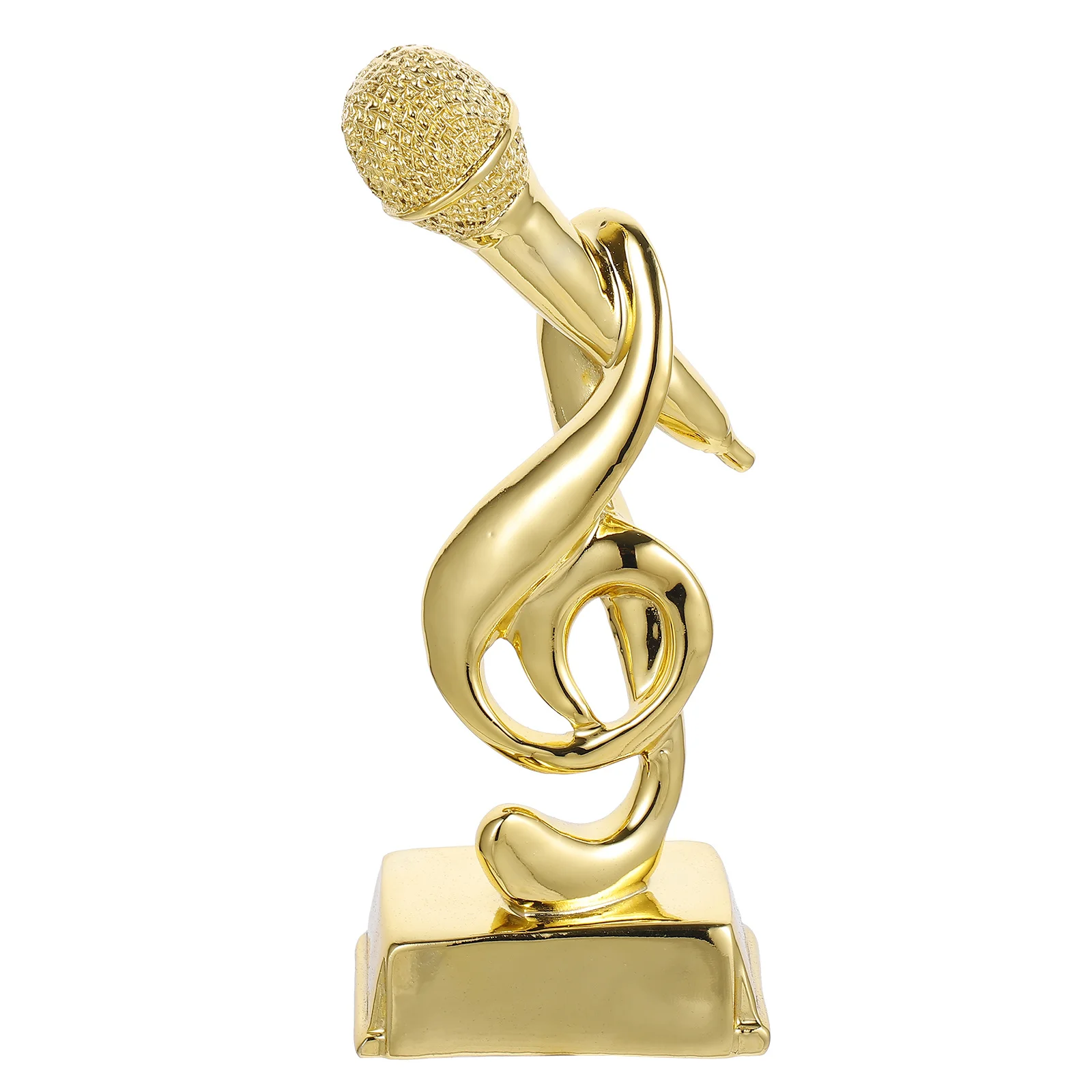 Trophy Award Microphone Party Trophiessinging Awards Karaoke Gold Musical Mic Statue Note Golden Gift Funny Medals Kids