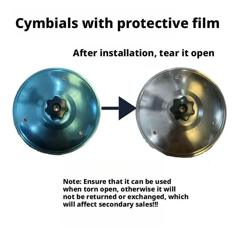 New Creative Car Crash Cymbal Car Mounted Percussion Cymbal Decoration Air Vent Car Cymbal Easy to Install Make Driving More Fun