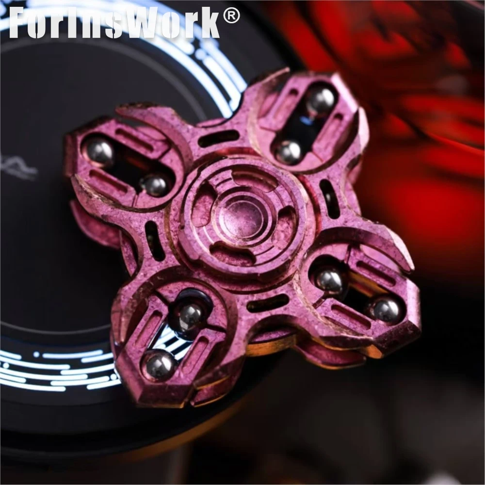 【STOCK】 MOT Zirconio cristal de hielo diapasón dedo Spinner Fidget Spinner juguete para aliviar el estrés juguetes de escritorio