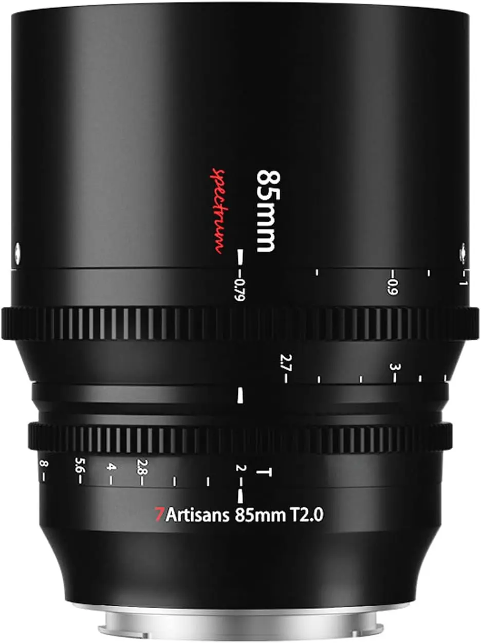 

7artisans 85mm T2.0 Cine Lens for L Mount,Full Frame Mirrorless Camera Lens Large Aperture,Compatible for Sigma FP,