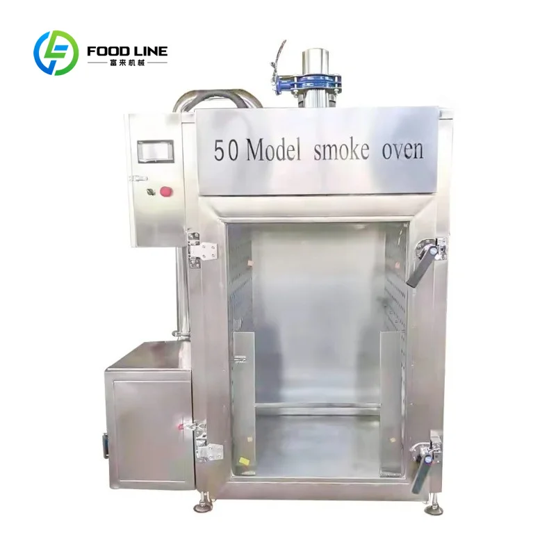 Customized 50 Model 304 Stainless Steel Commercial Automatic Smoke House Meat Smoker Oven for Sausage Bacon Fish Tofu