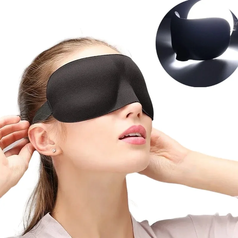 3D Eye patch Eye Mask Sleeping Block Out Light Soft Paded Sleep Rest Relax Aid Cover Patch Blind Fold Face Shade Eyeshade Patchs