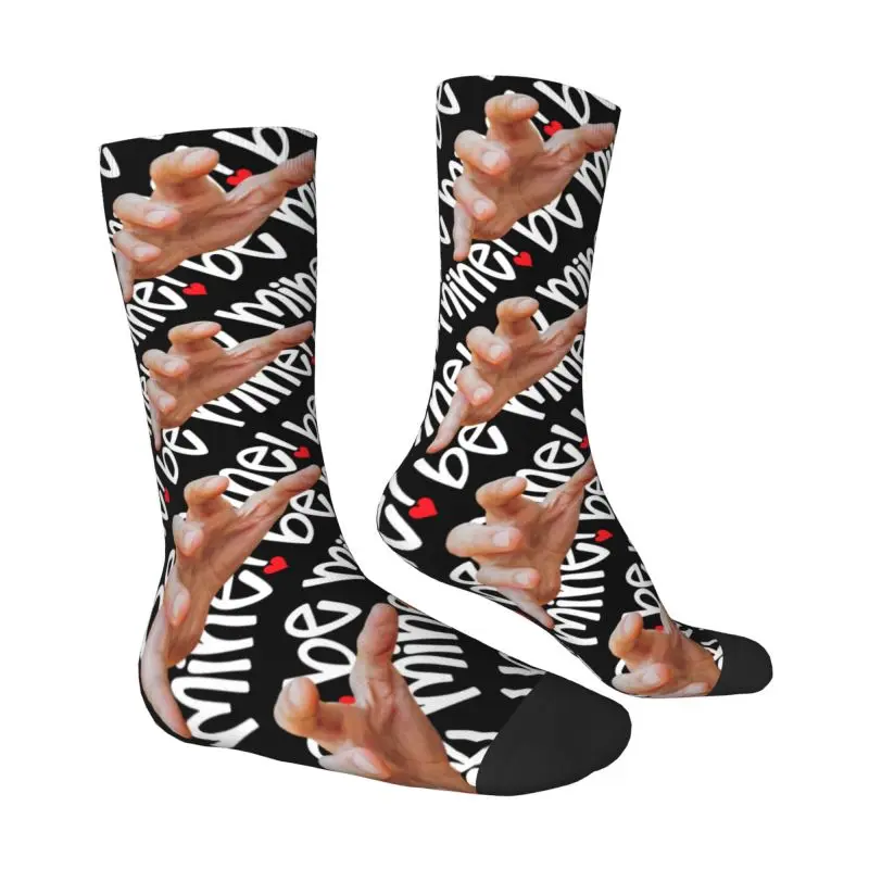 Custom Kawaii Printed Hand Head Photo Socks for Men Women Stretchy Summer Autumn Winter Face Crew Socks