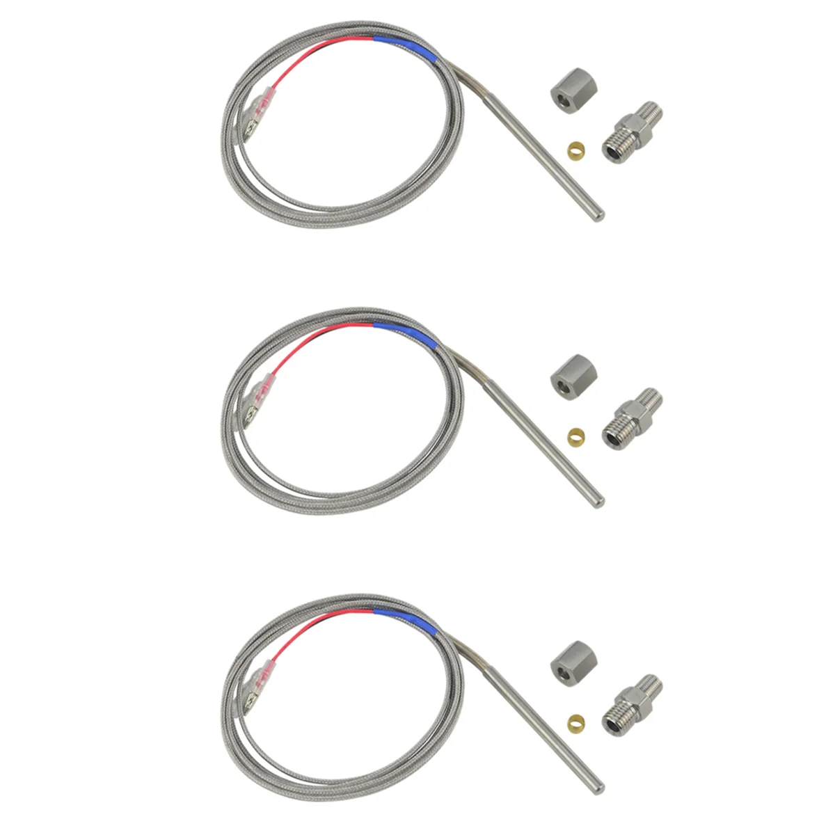 3X For Exhaust Gas Temperature Sensor Egt K Type Thermocouple Probe Exhaust Temperature Sensor Thread Exhaust-VVNB